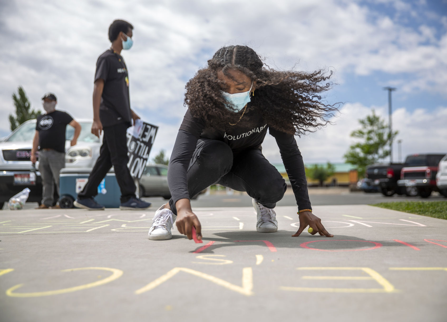 Citizens gather to protest police brutality